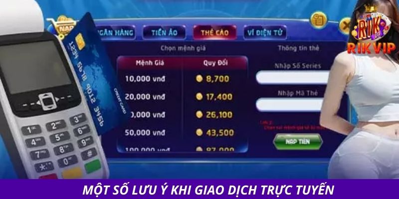 Một số lưu ý khi giao dịch trực tuyến