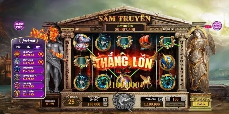 Nổ hũ Sấm truyền có giao diện đẹp mắt